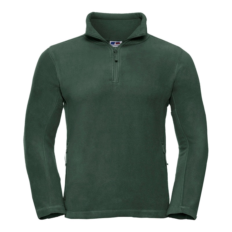 Bottle Green - -zip outdoor fleece