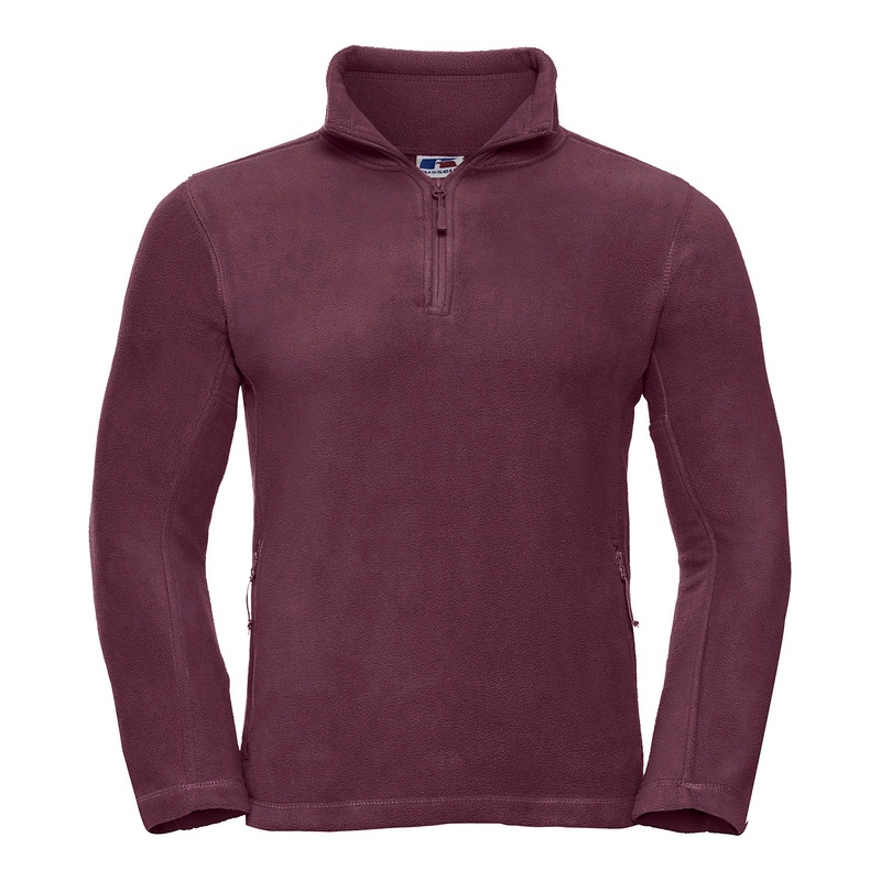 Burgundy - -zip outdoor fleece