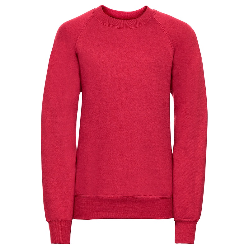 Classic Red - Kids raglan sleeve sweatshirt