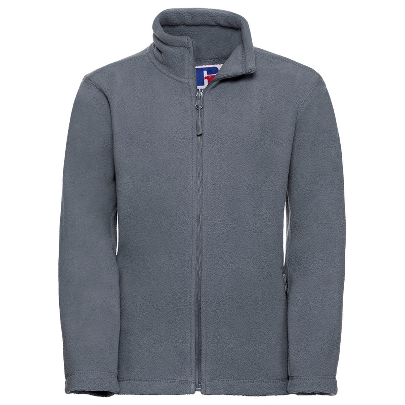 Convoy Grey - Kids full-zip outdoor fleece