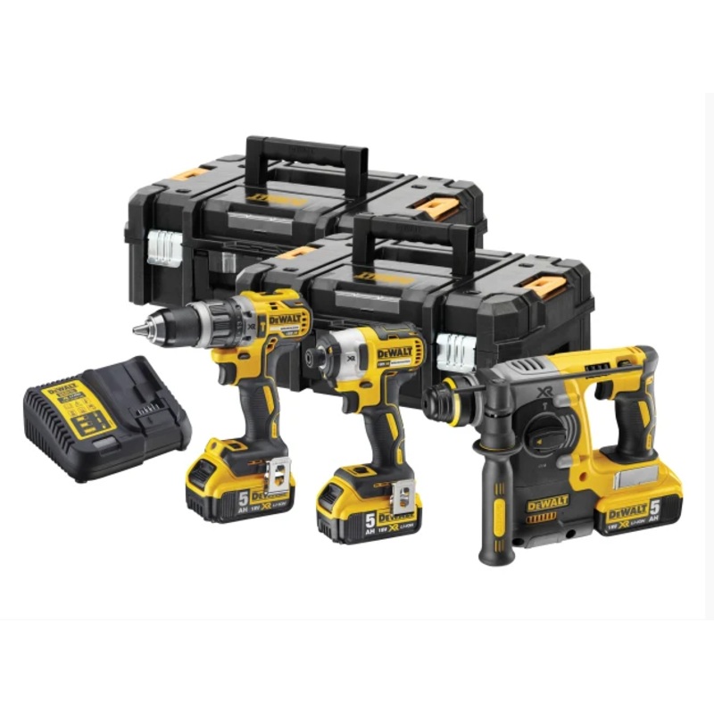 Dewalt XR Brushless Kit 18V 3 x 18V 5.0Ah Li-ion