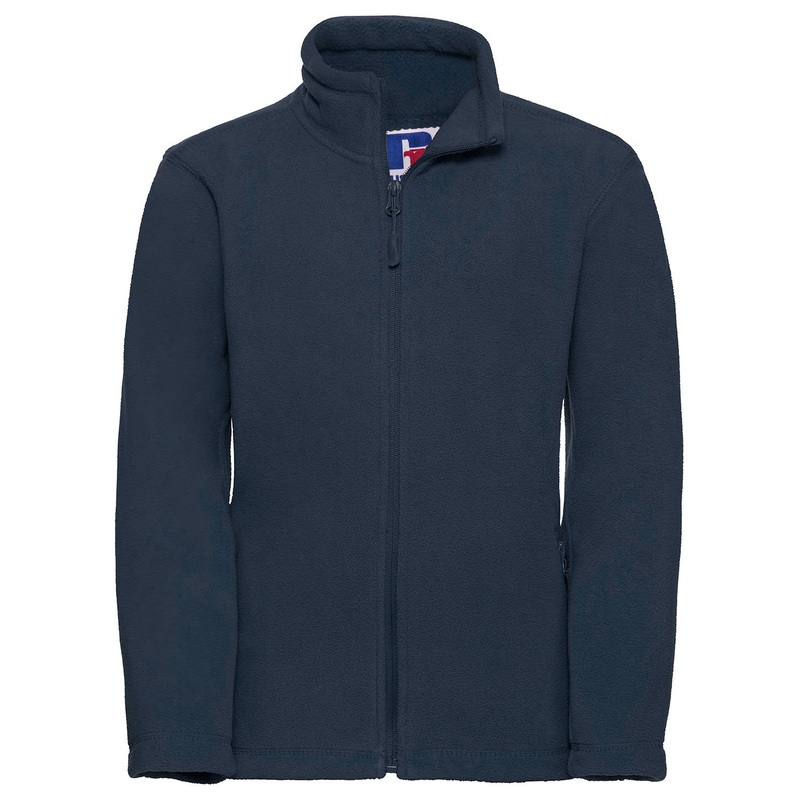 French Navy - Kids full-zip outdoor fleece