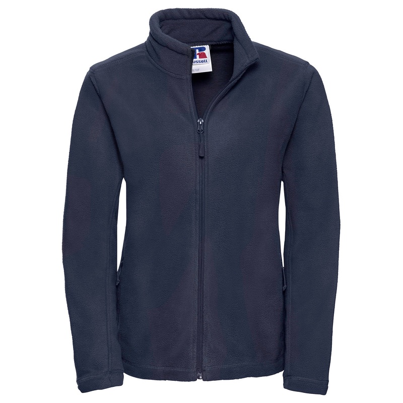 French Navy - Women's full-zip outdoor fleece