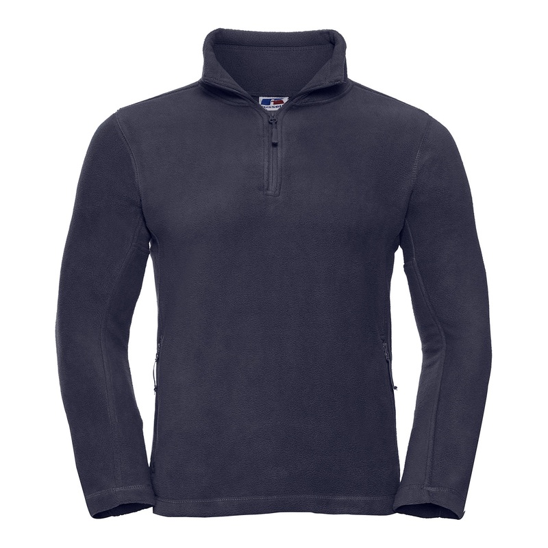 French Navy - -zip outdoor fleece