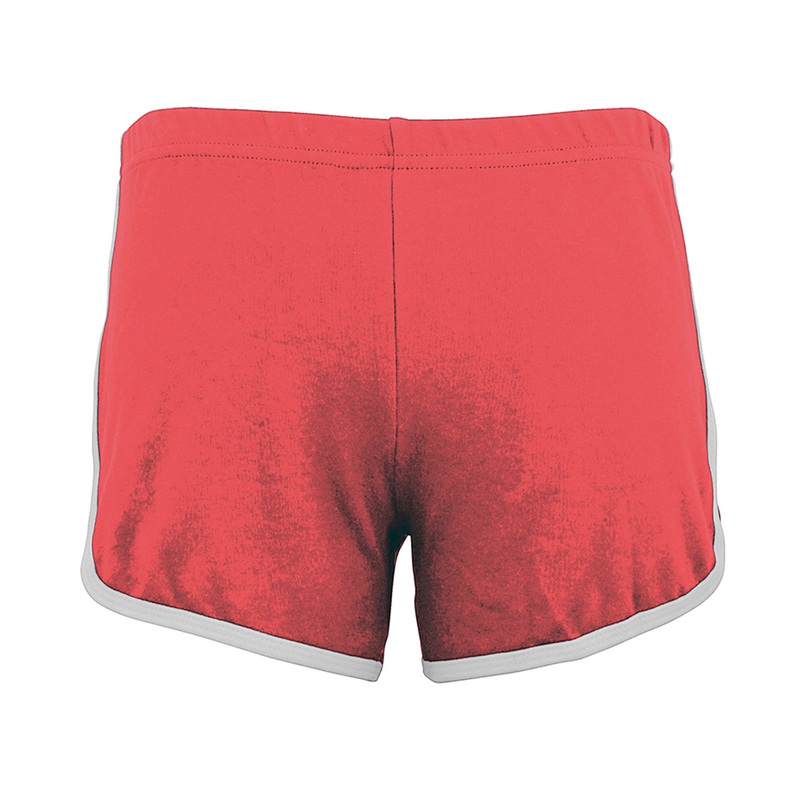 Teal/White - Women's interlock running short (7301)