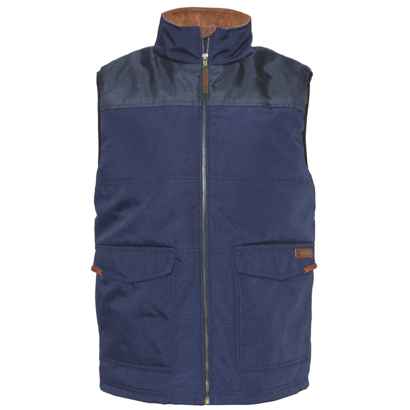 AG Vest Zip Up Large Navy